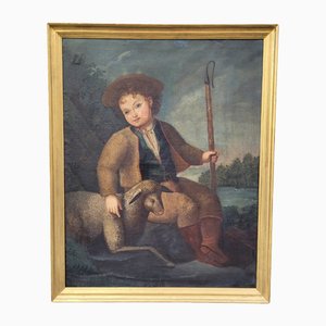 After Bartolomé Esteban Murillo, Saint John the Baptist, The Good Shepherd, 19th Century, Oil on Canvas