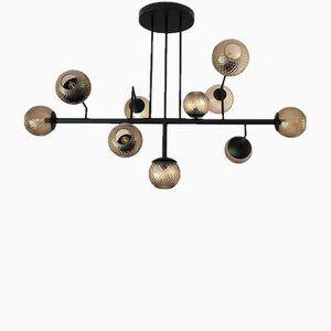 Lampada Sputnik Ballotton Spheres Fumé di Simoeng