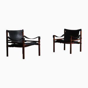 Sirocco Easy Chairs by Arne Norell for Norell AB, Sweden, 1970s, Set of 2