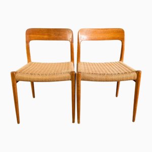 Vintage Model 77 Chairs in Teak, Set of 2
