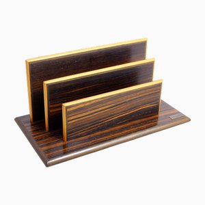 Holz Briefhalter von Lancel Paris, 1970er