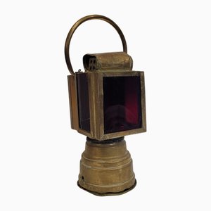 État 500 Technical Railway Lantern by Albert Butin, France, 1920s