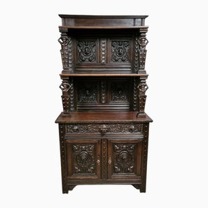 Mueble de madera de estilo neogótico renacentista, siglo XIX