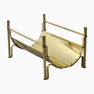 Industrial Copper Log Holder, 1930s