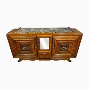 Art Deco Walnut Sideboard in the style of Marcel Breuer, 1920s