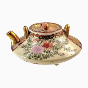 Miniature Kyoto-Satsuma Incense Burner from Kotobuki-Dō, Japan, 1895-1910