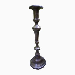 Portacandele antico in bronzo, fine XIX secolo