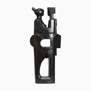 Jozef Kets, Insieme intagliato a mano, 1971, legno