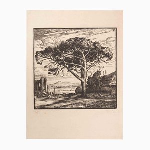 Pierre Gusman, Environ de Rome, Bois Gravure, Début du 20e Siècle
