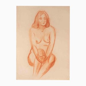 Robert Santerne, Nudo, Disegno a pastello, anni '60