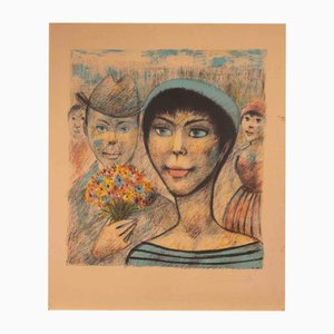 Edouard Goerg, The Young Parisian Woman, Lithograph, Mid-20th Century
