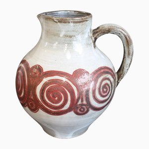 Brocca vintage in ceramica di Atelier Dieulefit, Francia, anni '60-'70