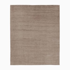Tappeto materico monocromatico beige e marrone Striae di Rug&Kilim
