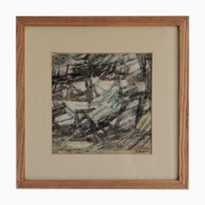 Henri Darnaud, Composizione, Tecnica mista su carta, con cornice