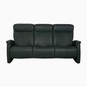 Cumuly 3-Sitzer Sofa aus Dunkelgrünem Leder von Himolla