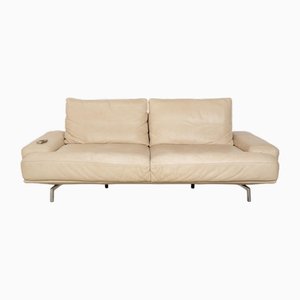 Amelia 2-Seater Sofa in Beige Leather from Ewald Schillig