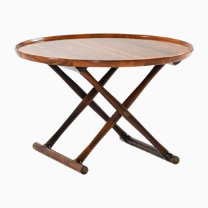 Mesa egipcia de palisandro y latón atribuida a Mogens Lassen, 1935