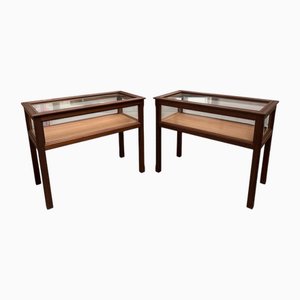 Vitrinen aus Mahagoni, 1960er, 2er Set
