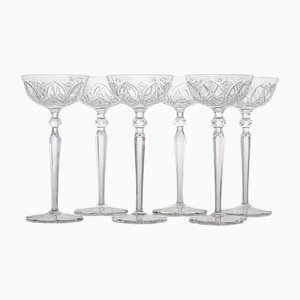Crystal Glasses from Baccarat, France, 1970s, Set of 6