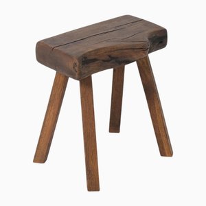 Sgabello brutalista di Mobichalet, anni '50