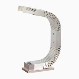 Lampada in alluminio attribuita a Serge Mouille, anni '50