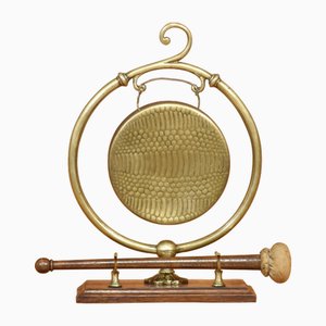 Brass Table Top Gong, 1890s