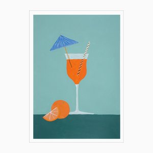 Gio Bellagio, Aperol Spritz mit Orange, 2023, Acryl auf Papier