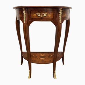 Table Console en Parqueterie Marquetée