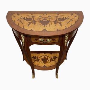 Table Console en Parqueterie Marquetée