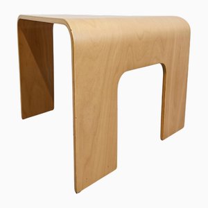 Vintage Side Table in Beech and Plywood from Ekornes Stressless, 1980s