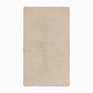 Tappeto vintage Tulu in lana beige, Turchia