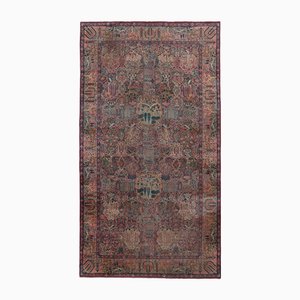 Antiker Kerman Teppich mit königlichem Blumenmotiv