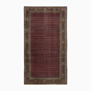 Antique Joshaghan Rug with Crimson and Navy All-Over Boteh Pattern
