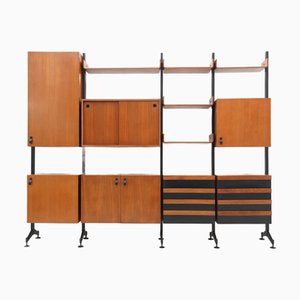 Teak Four-Bay Bookcase, 1960s