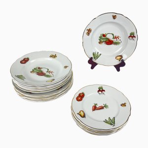 Le Potager Service for 6 from KG Lunéville, 1950s-1970s, Set of 18