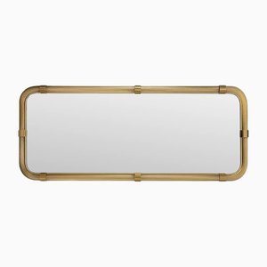 Monumental Italian Venetian Torciglione Torchon Murano Glass Wall Mirror by Simoeng