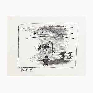 Pablo Picasso, Los Banderillos, 1961, Lithograph
