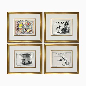 Pablo Picasso, A Los Toros Series, 1961, Lithographs, Framed, Set of 4