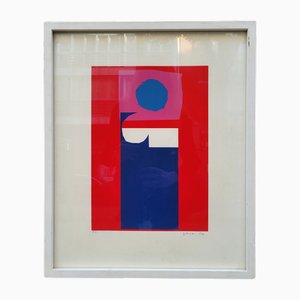 Gerardo Rueda, Composición en rojo, 1970, Grabado