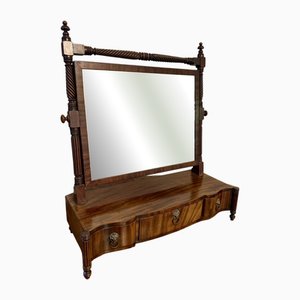 Antique Victorian Mahogany Swing Mirror, 1860s