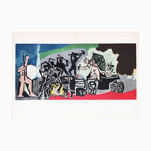 Pablo Picasso, La Guerre et la Paix Rouge Collotype, 1954, Lithograph