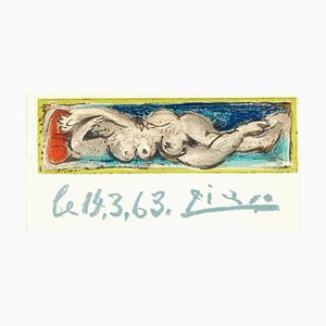 Pablo Picasso, Nu couché, 1964, Lithograph