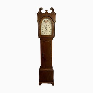 Antique George III Mahogany 8-Day Longcase Clock, 1800s