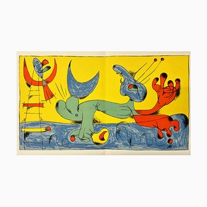 Joan Miró, Playing Dog, 1956, Lithograph