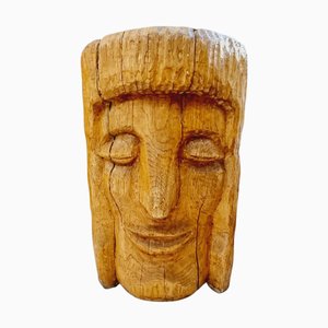 Carved Wooden Flower Stand