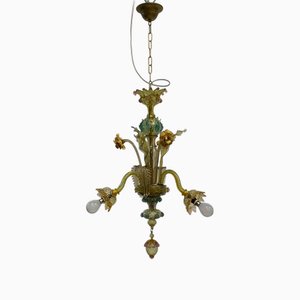 Vintage Murano Chandelier attributed to Galliano Ferro, Italy, 1940s