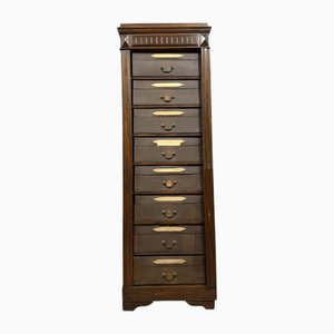 Napoleon III Aktenschrank aus Eiche, 1850er