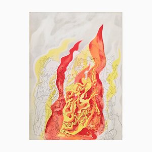 Abraham Rattner, Fire, 1937, Lithograph