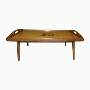 Table Basse Art Déco en Bois et Formica, Italie, 1930s