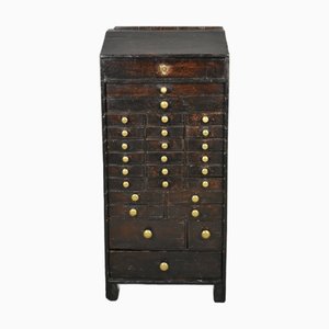 Antique French Horologist's Storage Cabinet, 1890s